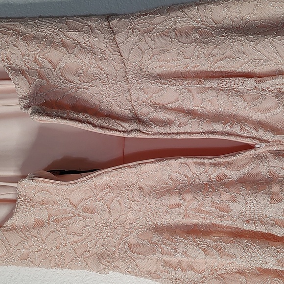 B. Darling Sparkly Pink Sleeveless High Collar Dress Size 9 - Picture 3 of 4